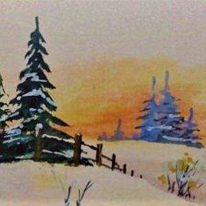 Campagne d'hiver - Gabriel Delisle