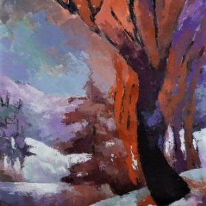 Rivière gelée. rêve d'hiver - Danielle Binette