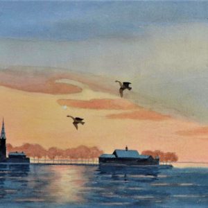 Seascape at Night - Percy Roy Wilson