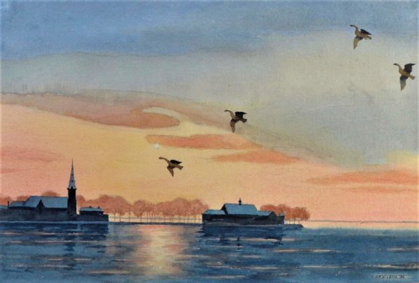 Seascape at Night - Percy Roy Wilson