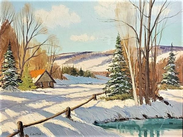Country In Winter - F. Hutton