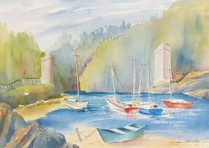 Boats on the Lake - Louise O'Hurley