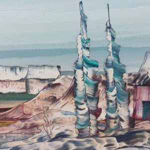 Campagne en Hiver - Gilbert Plante