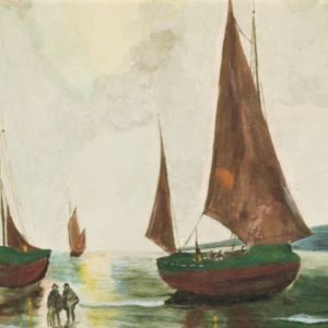 Les Bateaux au Rivage - J. Eadie
