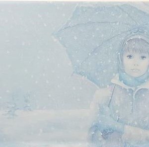 Jeune Fille au Bandeau Mauve - Poulin