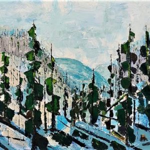 Montagnes Enneigées - A. Hébert
