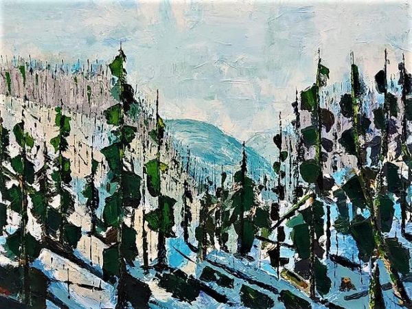 Montagnes Enneigées - A. Hébert