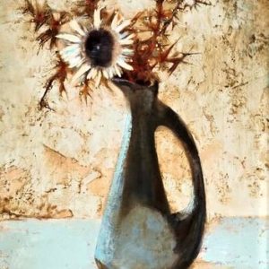 Vase de Fleurs avec Chardons - Pierre Lavarenne