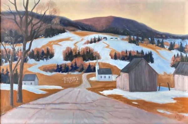 Approche du Village - Albert.V. Breau