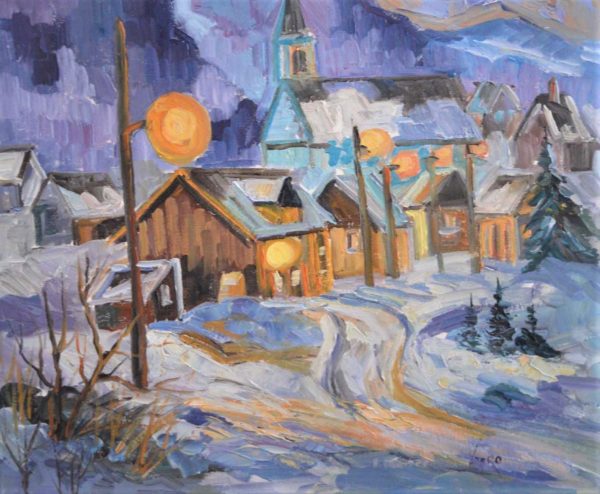 Village sous la Neige - Charles Tatossian (Garo)