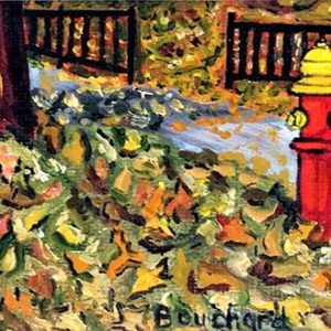 Fire Hydrant and Autumn Leaves - Claudette Bouchard