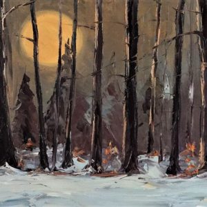Forêt d'Hiver au Clair de Lune - Jean-Marc Blier