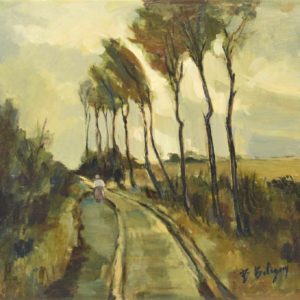 Femme sur un Chemin - B. Boligny