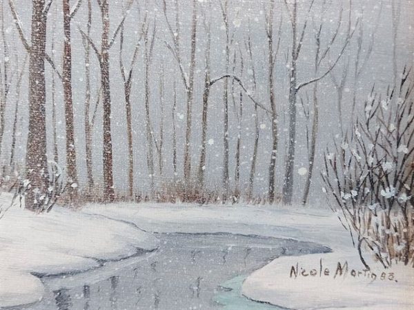 Scène de Lac d'Hiver - Nicole Martin