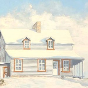 Maison de Campagne en Hiver - Audette Paquin