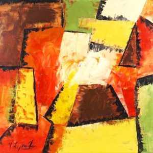 Mid-Century Geometric Composition - M. Laporte