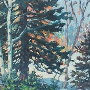 Winter Mountain Landscape - Kenneth Holmden