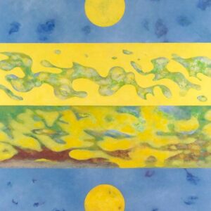 Composition with Yellow Circles - Marcel Larochelle
