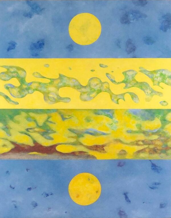 Composition with Yellow Circles - Marcel Larochelle