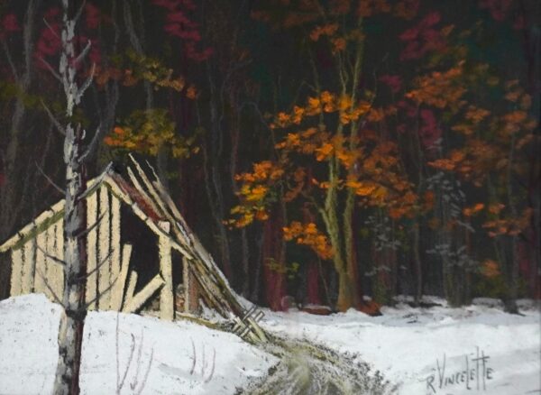 Cabane au Début de l'Hiver - Romeo Vincelette