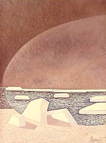 Soir d'Hiver sur le Fleuve - Claude Dumont